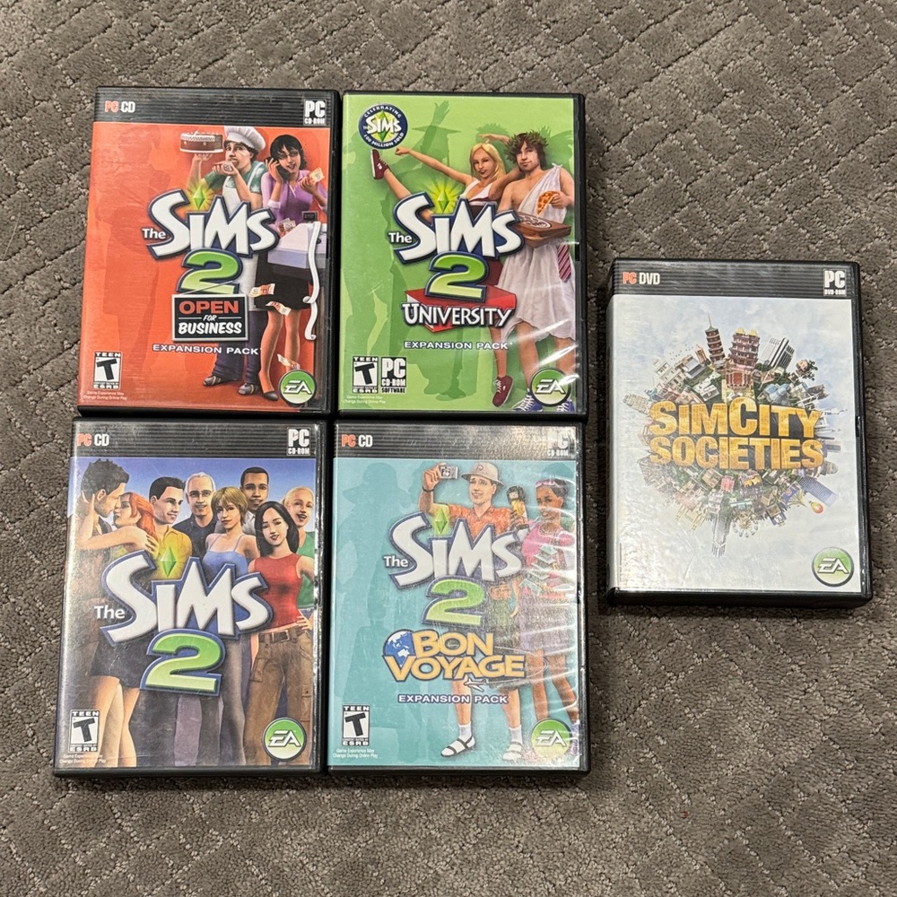 EA The Sims 2 PC Game Collection and SimCity Societies - Bundle